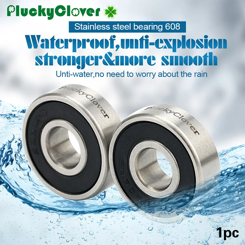 Pattini A Rotelle Lavabili In Acciaio Inossidabile Anti-Acqua Che Sopportano Il Pattino Di Velocità In Linea Impermeabile Al 608 608 Per Lo Skateboard