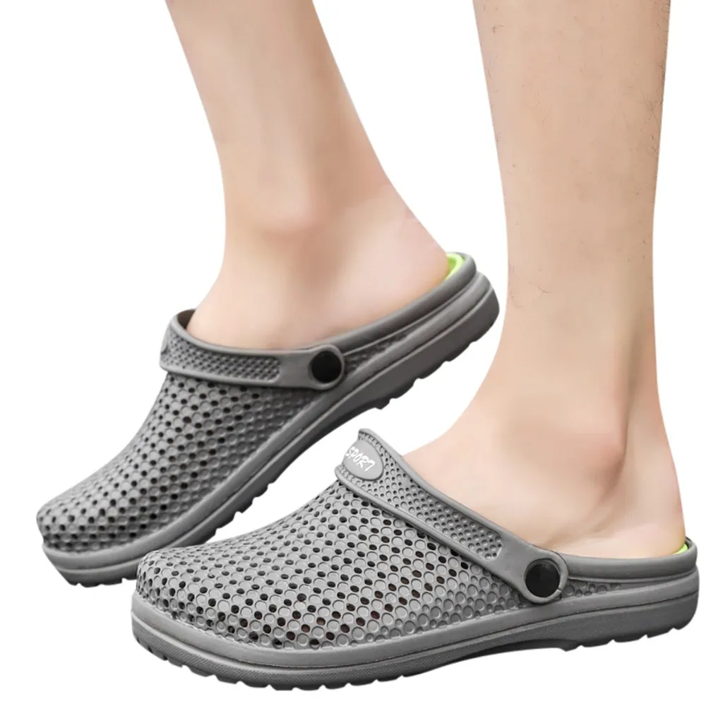 #5 мужские шлепанцы новые сандалии уличная Мужская Летняя обувь дышащие