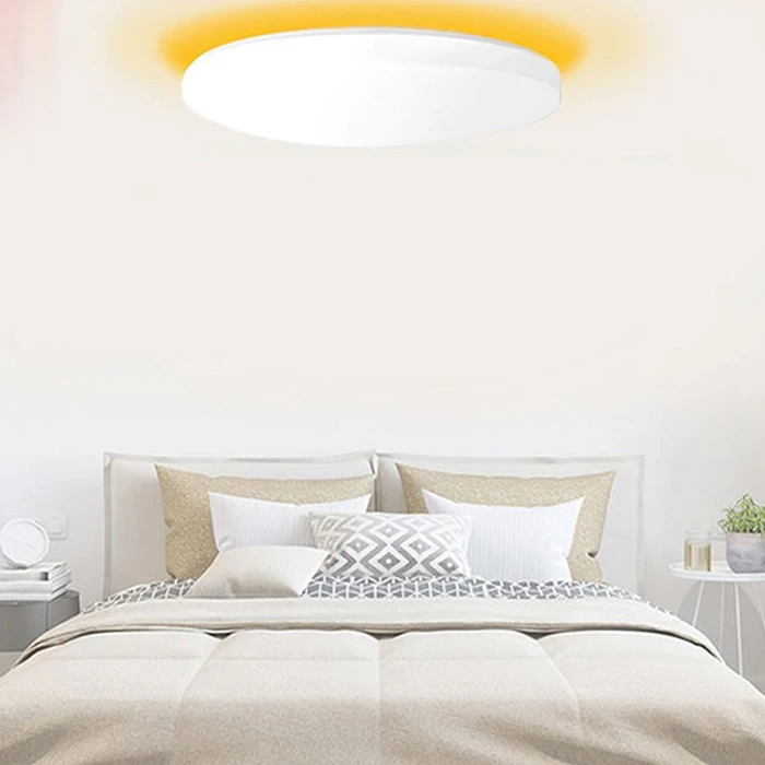 White Lampshade Yeelight JIAOYUE умный светодиодный потолочный светильник 650 WiFi Bluetooth MIJIA приложение контроль окружающий светильник ing 200-240 В Поддержка Google Home - Цвет: White Lampshade