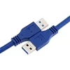 USB 3.0 A type Male to Male USB Extension Cable AM TO AM 30cm 60cm 1m 1.5m   3m 5m 4.8Gbps Support USB 3.0 data transmission ► Photo 3/4