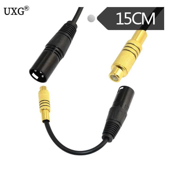 Коаксиальный кабель с позолоченным покрытием 3 контакта XLR 15 см | Компьютеры и