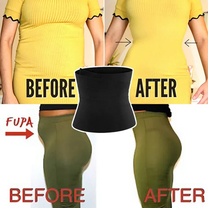 Waist Trainer for Women Tummy Wrap Waist Trimmer Belt Slimming Body Shaper Plus Size Invisible Wrap Waist Trainer Waist Support skims shapewear