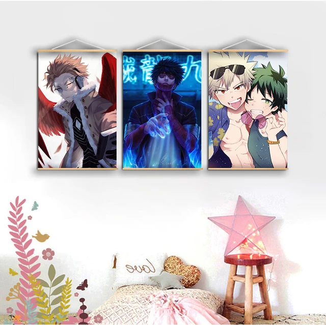 My Home Hero Anime Art Poster Manga Cartoon Silk Canvas Print Wall