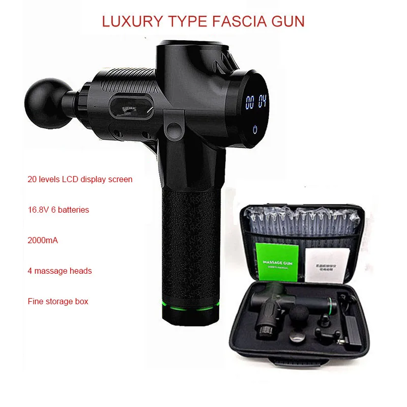 8H Electric Massage Gun Muscle Massager Therapy Fascia Vibration Muscle Relaxation Equipment With English Operating Instructions 5