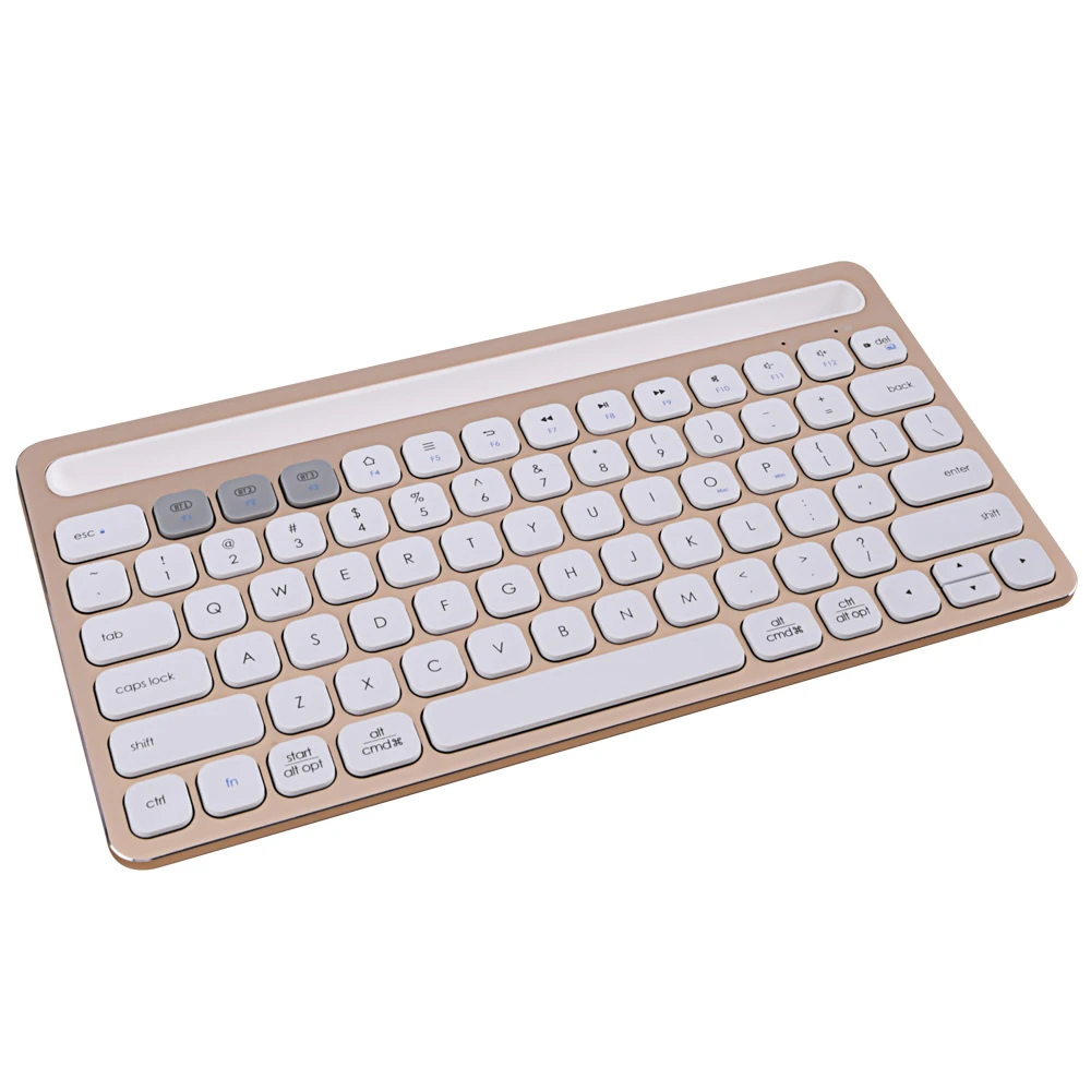 

FD iK8500 Wireless BT Keyboard Ultra-slim Built-in Battery Rechargeable Keyboards Ergonomic Design Stable Connection