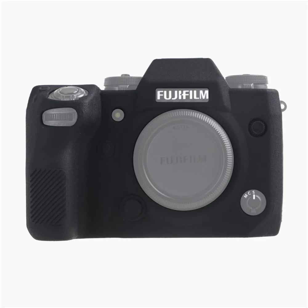 Мягкий силиконовый резиновый чехол для FUJIFILM Fuji X-H1 XH1 цифровой камеры личи текстуры поверхности защитный чехол для тела протектор