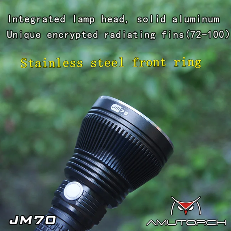 Amutorch JM70 CREE XHP70.2 4000лм 716 м дальность луча Метчик Flashllight поиск охота 26650 фонарик