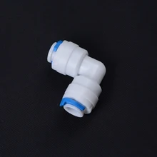 חדש 1/4 "-1/4" OD צינור פום צינור הולם צינור מרפק מהיר מחבר אקווריום RO מים מסנן הפוך אוסמוזה מערכת(China)