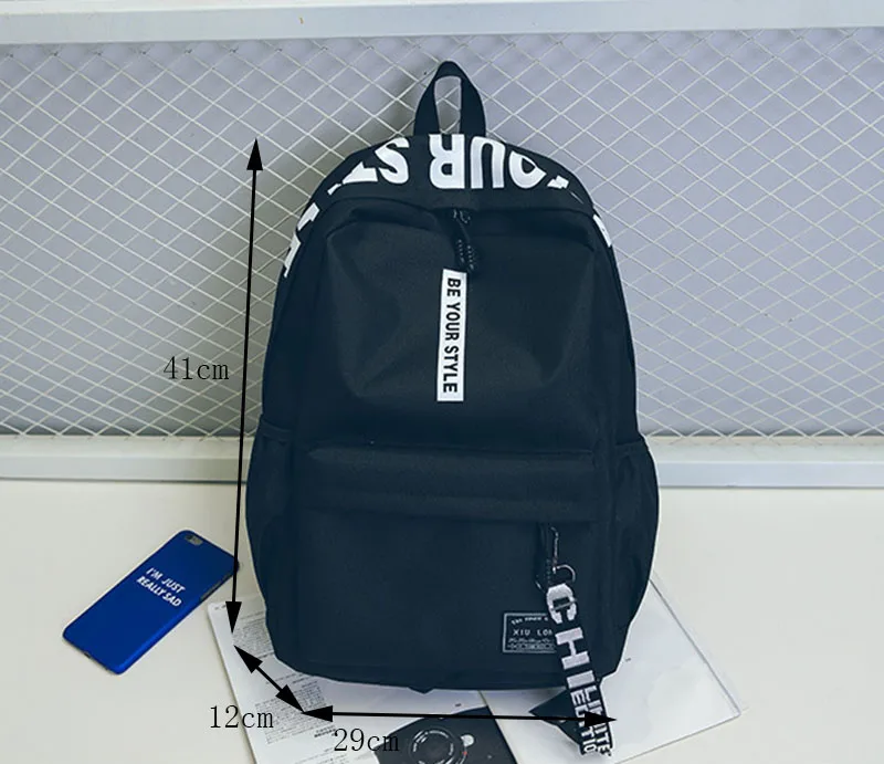 Mara's Dream Backpack Simple Fashion Trend High School Students Backpack Female Travel Bag Junior High School Student Bag