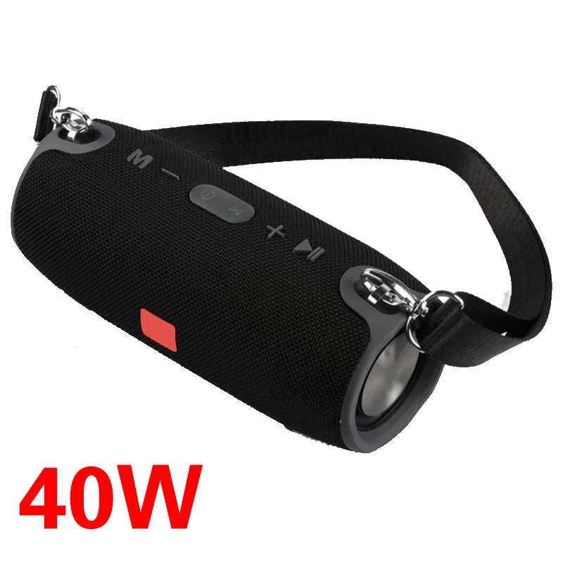 3600mAh 40W TWS Altavoz Bluetooth portátil impermeable PC columna bass Music Player Subwoofer Boombox con Radio FM BT AUX TF usb