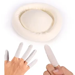 100Pcs Disposable Anti Static Rubber Latex Finger Cots For Tattoo Nail Art White Mini Gloves Protector Cover Tools Accessories
