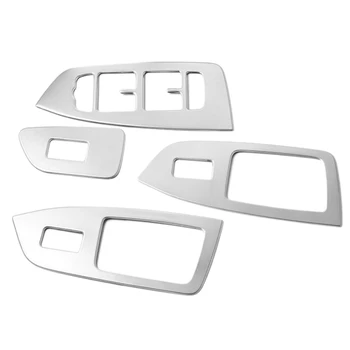 

Car Stainless Armrest Window Lift Button Switch Frame Cover Sticker for Volvo XC90 2016 Car-Styling Trim 4Pcs/Set