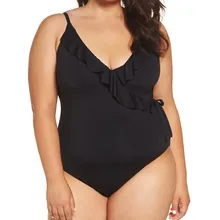 Цельный купальник большого размера женский плюс 5XL размер женский костюм сексуальный глубокий V купальник женский купальник пляжная одежда Монокини# E