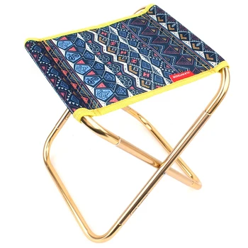 

ABZB-Outdoor Folding Chair Aluminium Alloy Fishing Chair Mini Portable Barbecue Fishing Chair Home Office Train Bench Small Maza