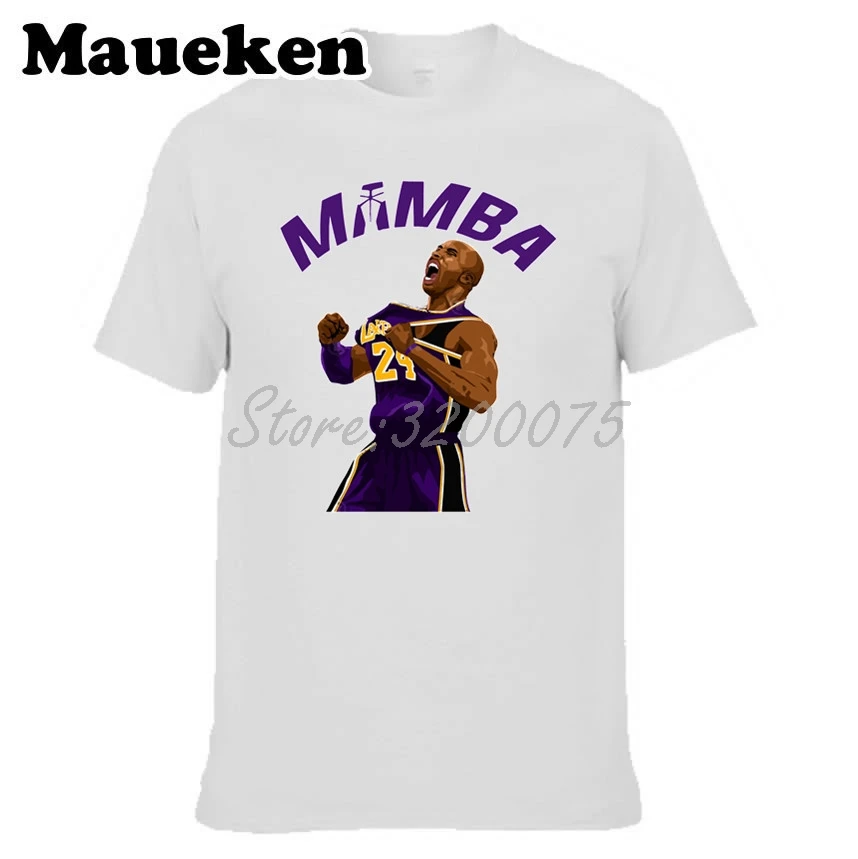 Мужская футболка Mamba Kobe Bryant 24 Лос-Анжелес Легенда одежда футболка мужская футболка для фанатов подарок футболка с круглым вырезом W19102609 - Цвет: 2
