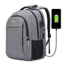OSOCE torba na laptopa plecak 15.6 Cal z port ładowania usb wtyczka słuchawkowa wodoodporny biznes plecaki torby(China)