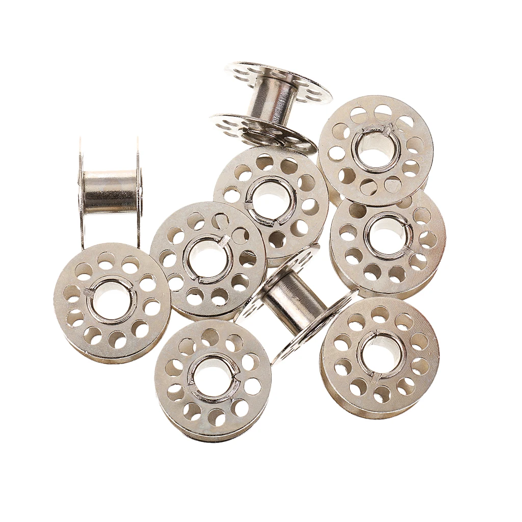 10pcs Metal Sewing Machine Metal Bobbin Spool Case Old Sewing Machine Parts