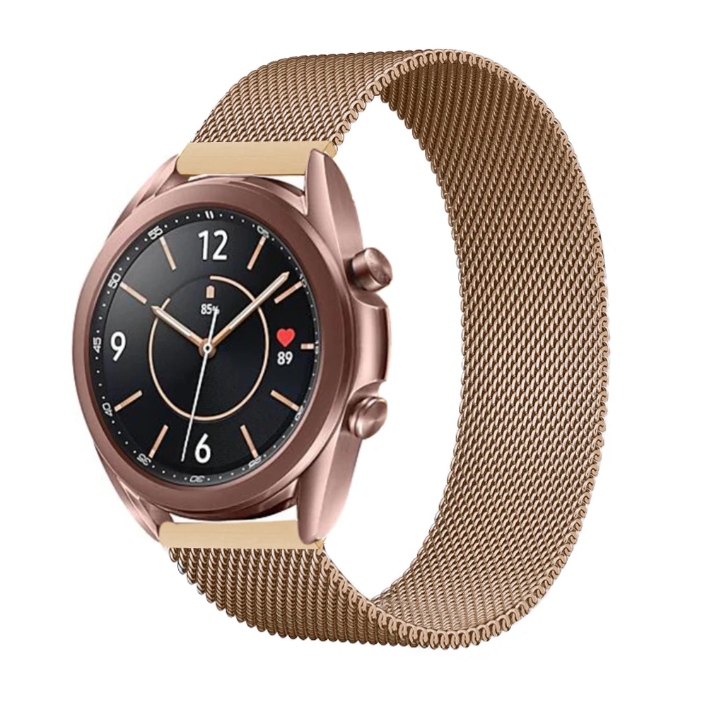 Магнитный ремешок для Samsung Galaxy watch 3 45 мм/Active 2/46 мм/42 мм Gear S3 Frontier браслет Huawei GT/2/2e/Pro