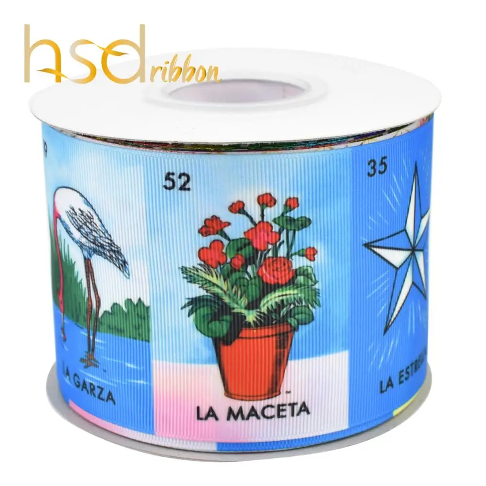 HSDRibbon мультфильм Стиль 38 мм 50 мм 75 мм теплопередача напечатаны на Grosgrain ленты