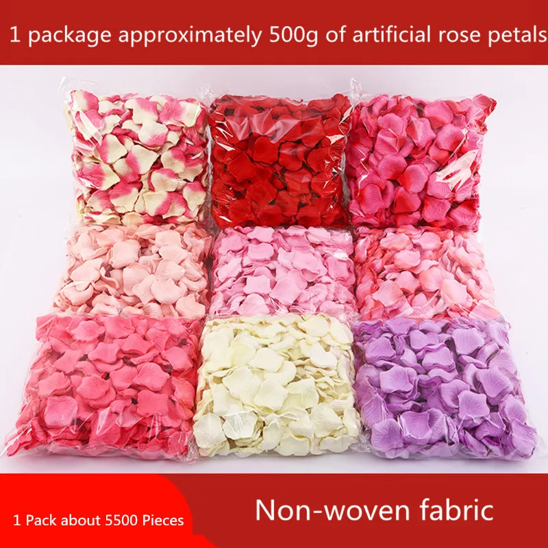 Artificial Petals Decoration Rose Petals Valentines Day 500g/pack