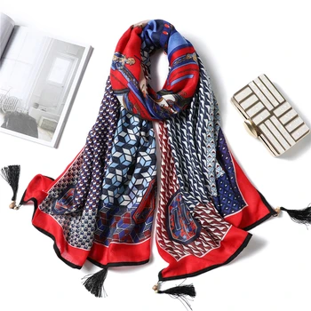 

Vintage Boho Vrouwen Sjaal Katoen Lente Winter Sjaals Wraps Pashmina Strand Stola Big Size Foulard Femme Hijaabs Sjaals