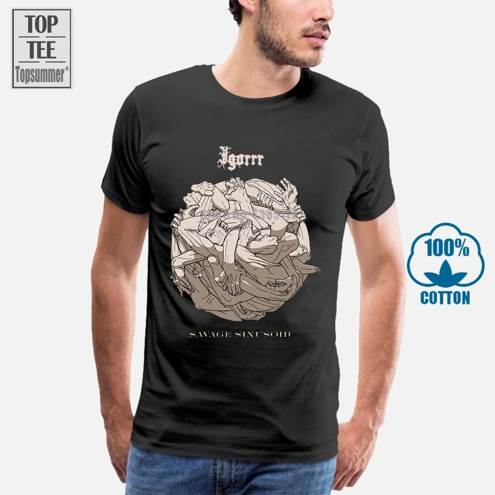 Men T Shirt New Savage Sinusoid Igorrr Metal Cotton Tees Size S 4Xl Black S  Funny T Shirt Novelty Tshirt Women|T-Shirts| - AliExpress