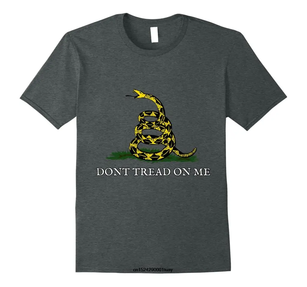 Funny t shirt men novelty women tshirt Gadsen Flag T-Shirt (Don't Tread on Me) |