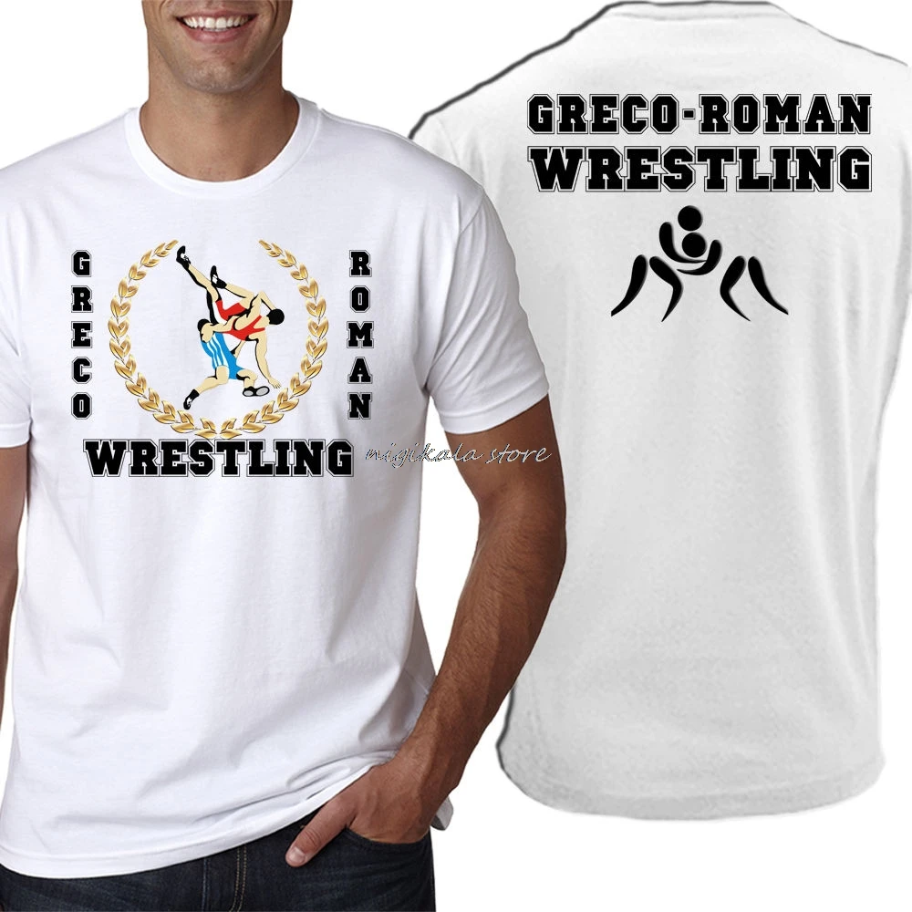 

Summer Round Neck Men's T Shirt Cool O Neck Roman Wrestling T Shirt Martial Artser Grappling Personalized Name Text Tees