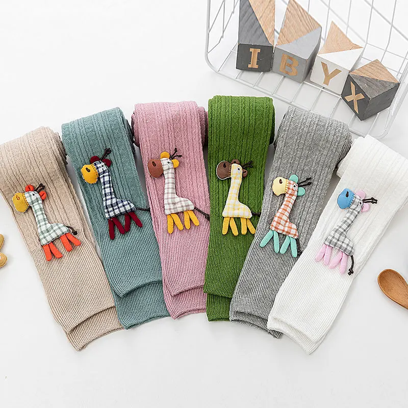 1 to 8 Years Spring Autum Cute Deer Girl Trousers Cotton Girls' Leggings Soft Knitted Pants for Children's Legging girl leggings,girl skirt trousers,kids tights
