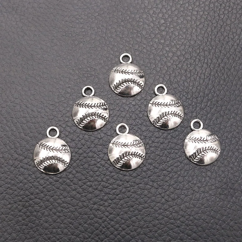 

30pcs/lot Silver Plated Tennis Charm Metal Pendants DIY Necklaces Bracelets Jewelry Handicraft Accessories 18*14mm P470