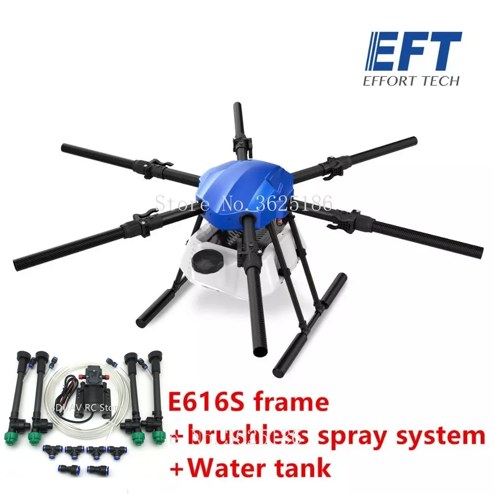 EFT E616S 16L сельскохозяйственный распылительный Дрон E616 16 кг 616S складной 1628 мм рама