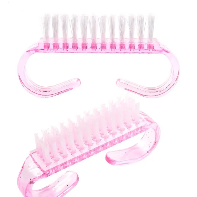 10Pcs/set Nail Art Cleaning Brush Manicure Care Tool Pedicure Cleaner For Acrylic UV Gel Dust Remove Salon Small Angle 5