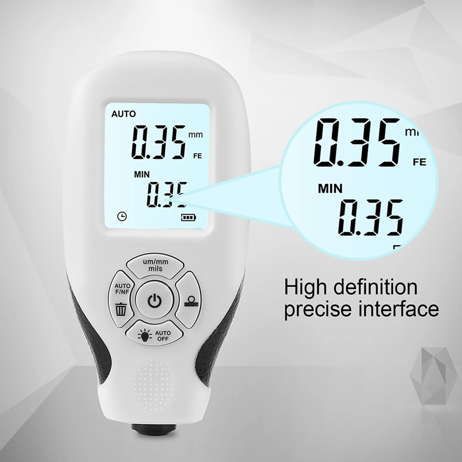 Digital Thickness Gauge Meter Ultrasonic Film Car Coating Measuring Tools Automotive Paint DFT Meter HW-300 paint coating meter paint thickness gauge thickness gauge