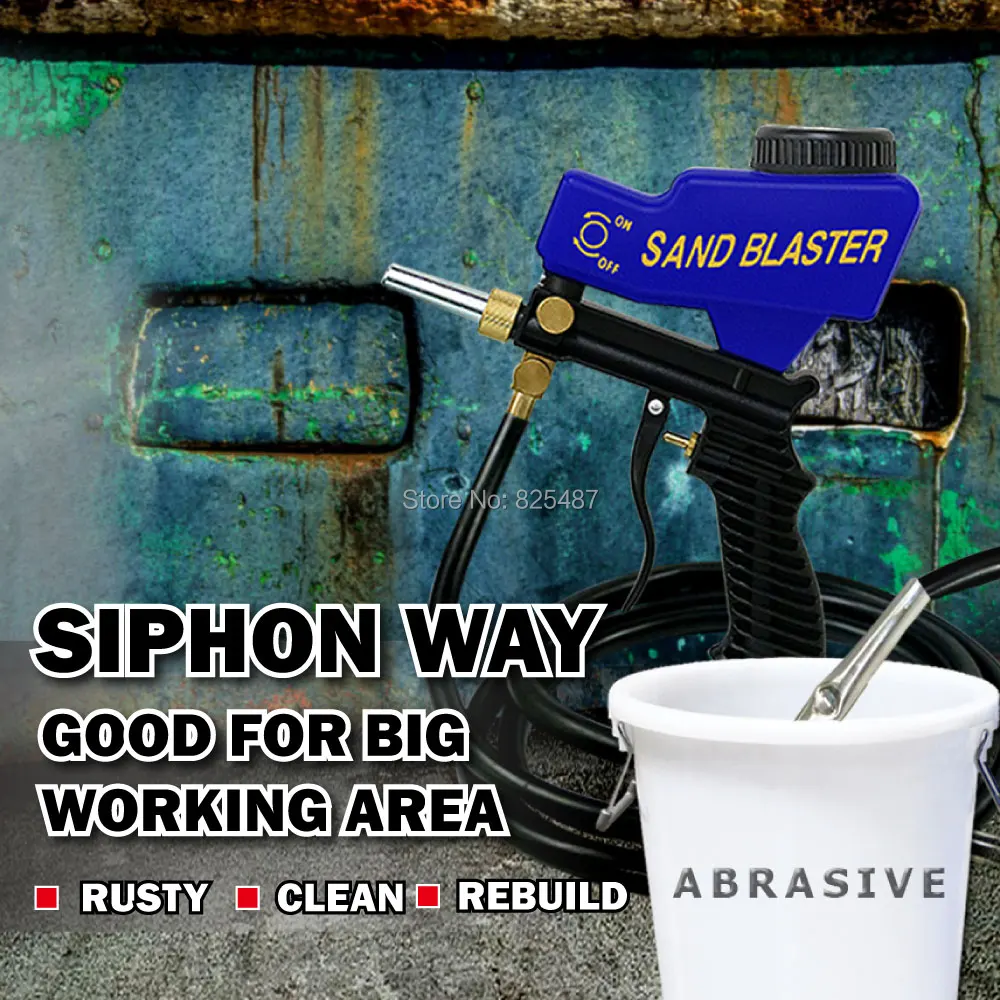 Оригинальный Портативный гравитационный сифон LEMATEC Пескоструйный пистолет