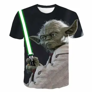 

Yoda short sleeve T-shirt men's trend 2020 new 3d-printed half-sleeve crewneck men's short sleeve shirt