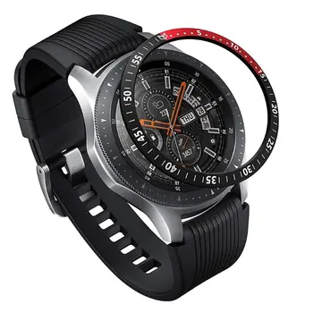 

Anti-scratch Anti-scratch Metal Bezel Ring Adhesive Cover Replacement for Samsung Galaxy Watch 46MM Gear S3 Frontier and Classic