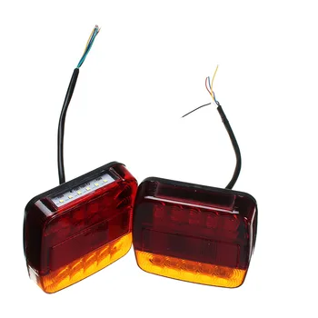 

A pair of 12V 20LED truck taillights with 6LED license light LED Trailer Tail Light Running light Turn signal light