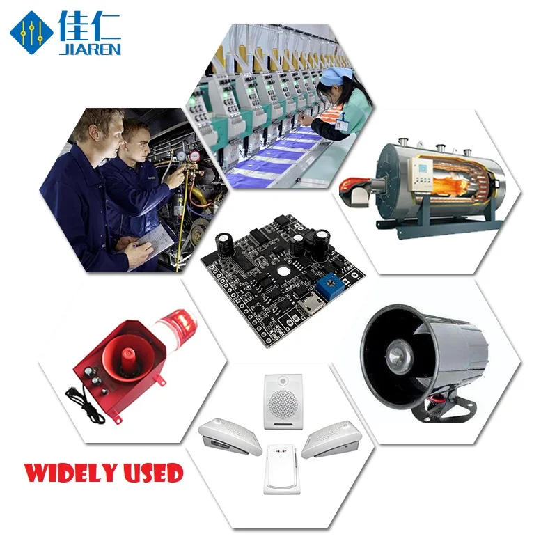 Audio Decoder Board MP3 Speaker Board MP3 Voice Module Voice Playing Board 30W High Power Amplifier Voice Prompts Play Board Support TF Card for Play Station Voice, etc