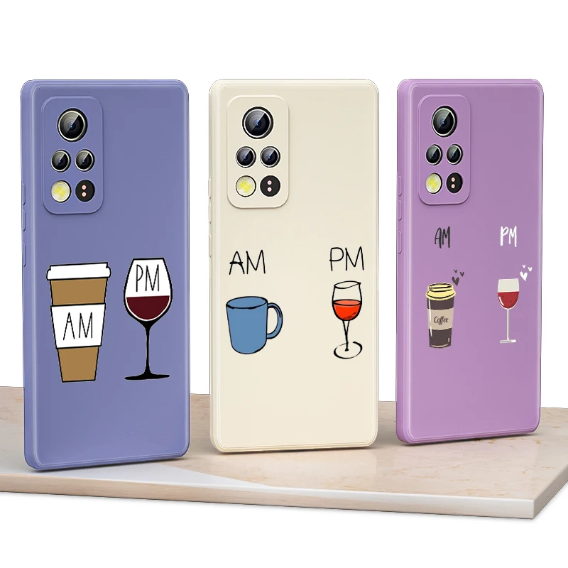 

Coffee Beer Mug For Honor V40 30 30S 20 20E 50 SE 20S Lite Pro Plus 5G Liquid Silicone Soft TPU Capa Cover Phone Case