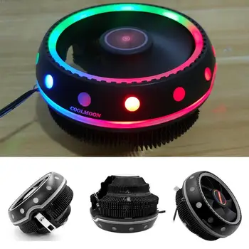 

RGB CPU Cooler LED CPU Cooling Fan cpu cooler 4Pin PC fans Heat Cooling cpu CPU CPU Radiator cooler I0I4