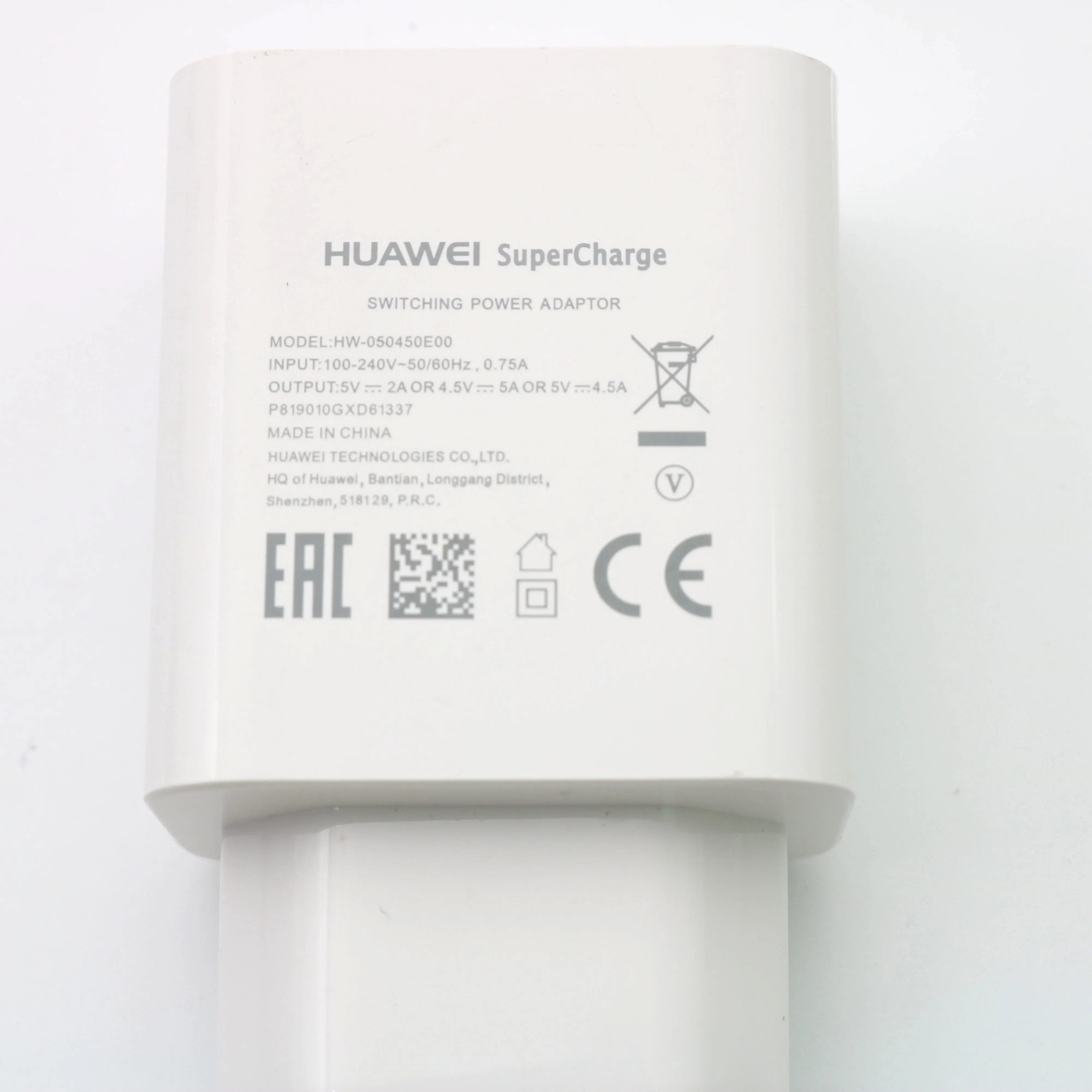 HUAWEI Оригинальное быстрое зарядное устройство mate 9 10 mate 20 Pro P20 Supercharge Быстрый дорожный настенный адаптер 4.5V5A/5V4. 5A type-C 3,0 USB кабель