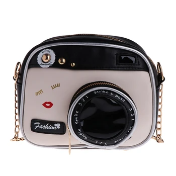 

Women Fashion Camera Shape Small Shoulder Bag Crossbody Handbag Messenger Purse