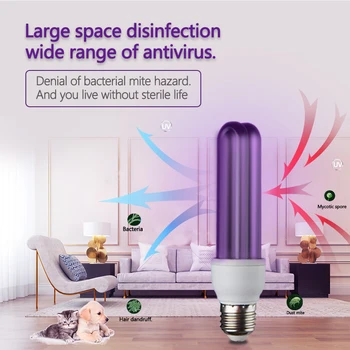 

RHS Online Energy Saving UV Ultra Violet Black Stage Sprial Bulb Ultraviolet Lamp 8000 Hours Life Lamp UV Lamp