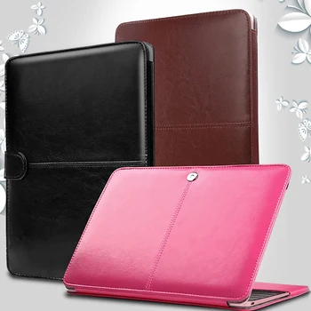 

Soft PU Leather Bag For Pro Retina 13 15 Touch Bar A2251 A2289 Laptop Flip Cover Notebook Case For Macbook Air 11 12 13 15 A1466