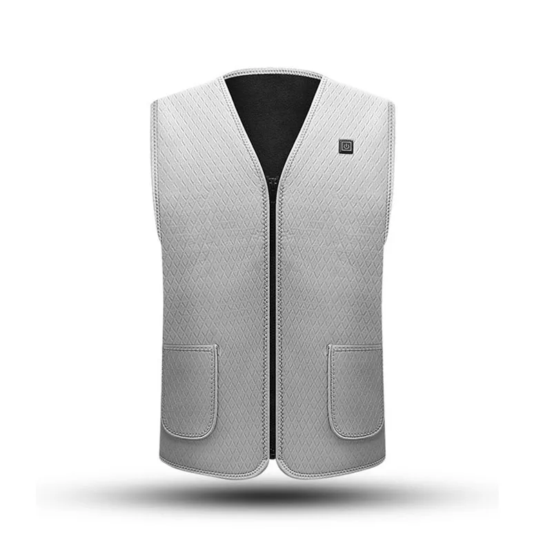 Men Women Outdoor USB Infrared Heating Vest Jacket Winter Flexible Electric Thermal Clothing Waistcoat Fishing Hiking Dropship