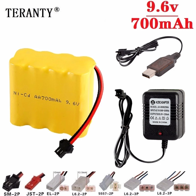 (X модель) Ni CD 9 6 в 700 мАч аккумулятор + зарядное устройство USB для радиоуправляемых