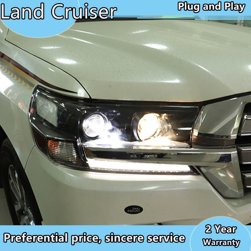 Car styling for Toyota 2016-2018 Land Cruiser all LED headlight DRL Head Lamp beam | Автомобили и мотоциклы