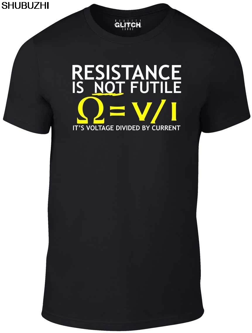 

Mens Voltage Divided by Current T-Shirt - Funny t shirt electrician joke science Newest Top Tees,Fashion Style Men Tee sbz4306