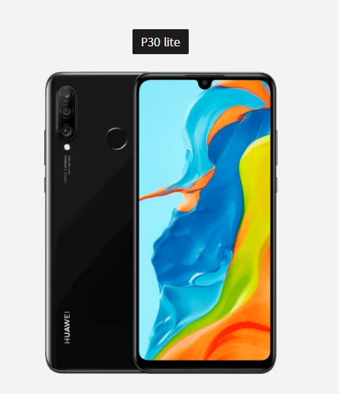 Глобальная версия huawei P30 Lite 4GB 128GB смартфон 24MP Тройная камера s 32MP фронтальная камера 6,15 ''полный экран Kirin 710 - Цвет: 4G128GMidnight Black