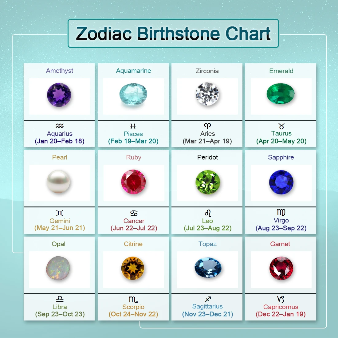 July Leo Gemstone Color What Colour Is Aquarius Birthstone What